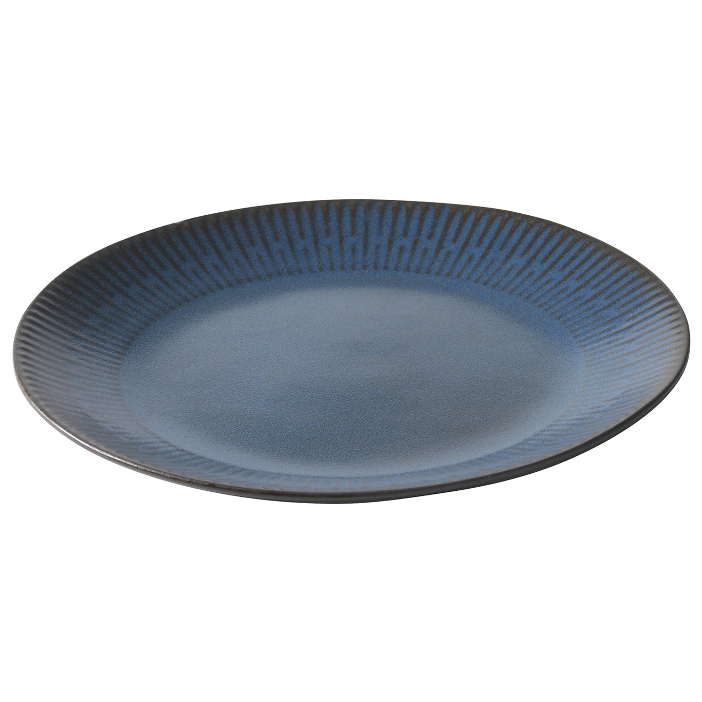 Relief Plate 22 cm, Blue