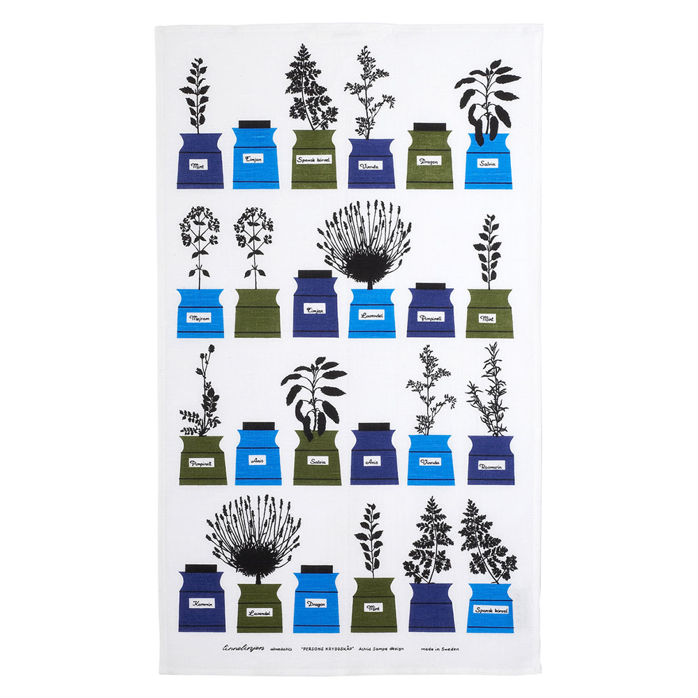Persons Spice Cabinet Kitchen Towel, Blue