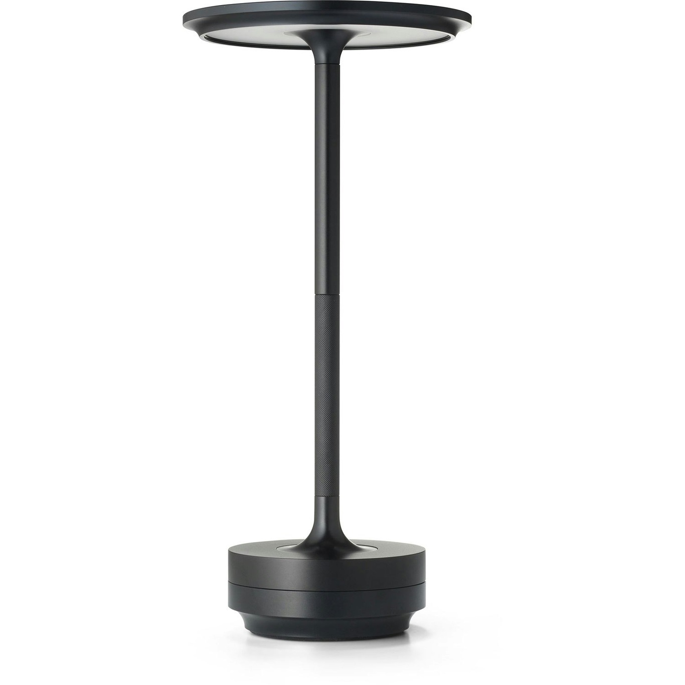 Turn Table Lamp Portable, Black