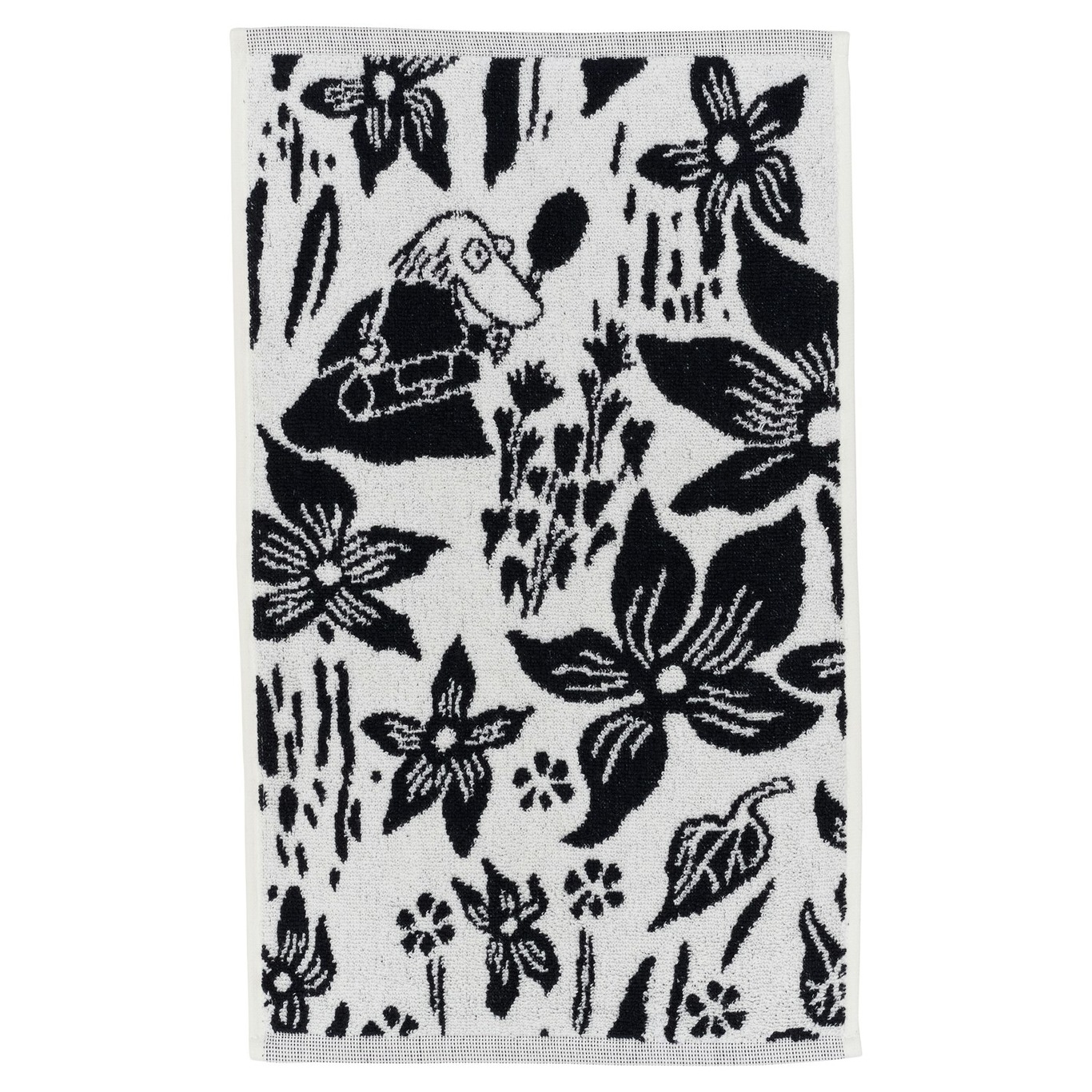Moomin Towel 30x50 cm, Lily Black And White