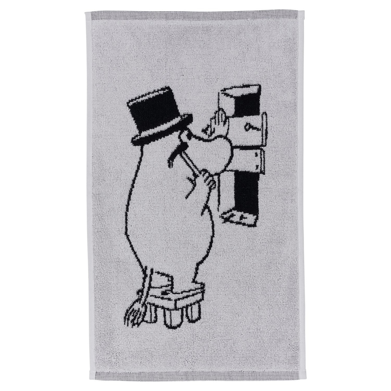 Moomin Towel 30x50 cm, Moominpappa Grey