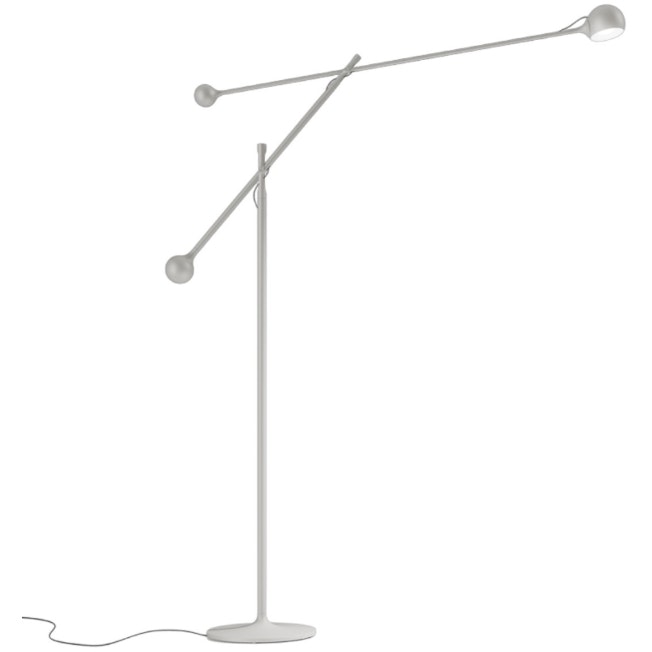 Ixa Floor Lamp, White / Grey