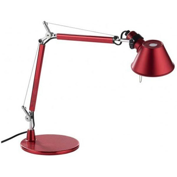 Tolomeo Micro Table Lamp, Anodised Red