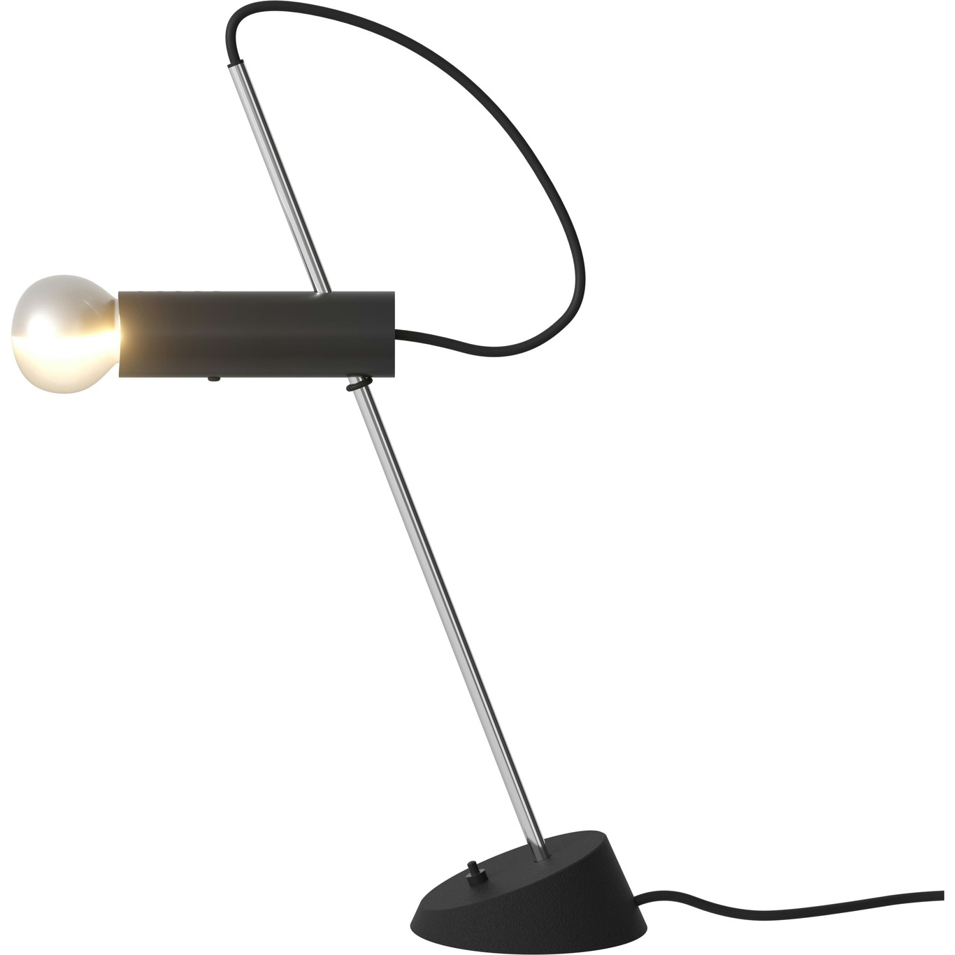 Model 566 Table Lamp, Black