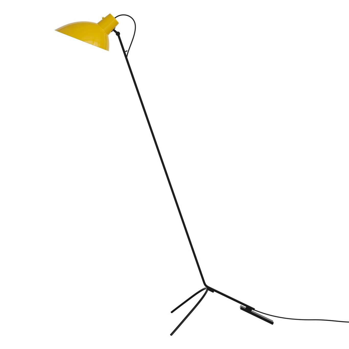 VV Cinquanta Floor Lamp, Black / Yellow
