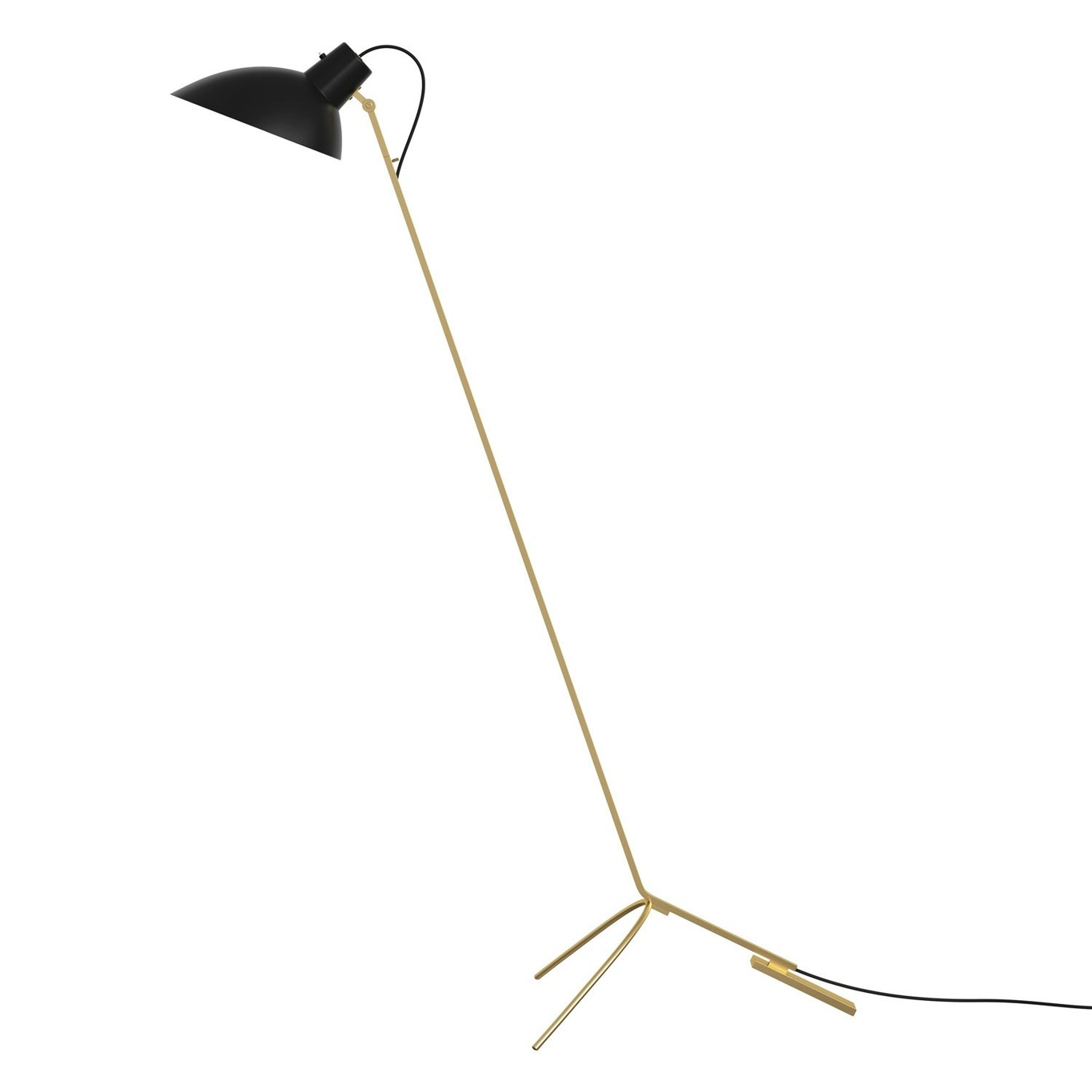 VV Cinquanta Floor Lamp, Brass / Black