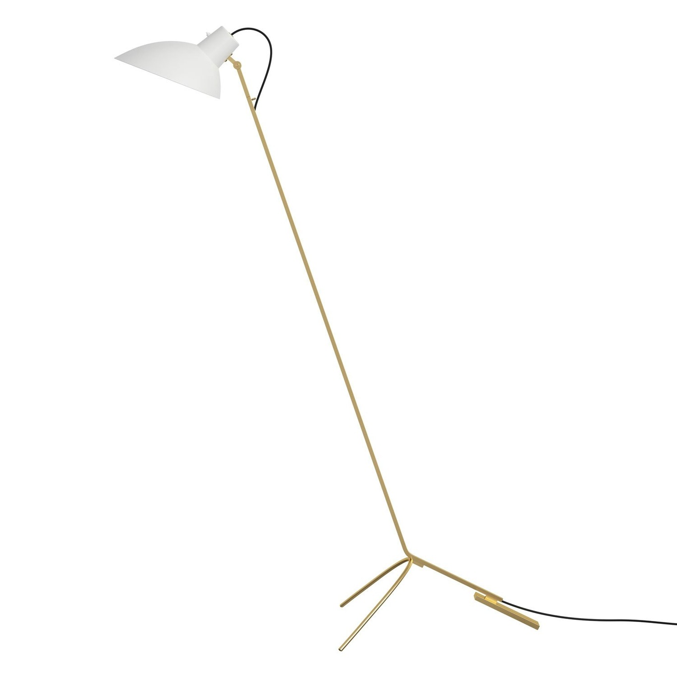 VV Cinquanta Floor Lamp, Brass / White