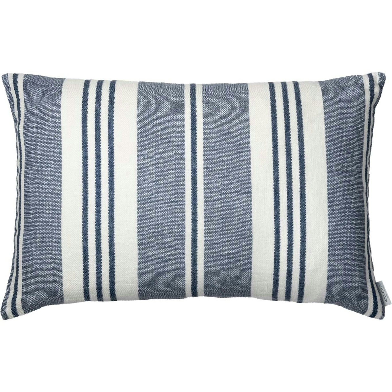 Vändteg Cushion Cover 40x60 cm, Marine/Off-white