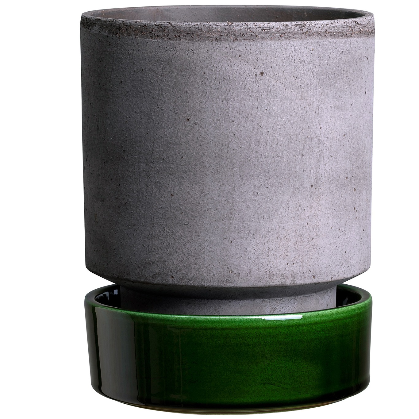 Hoff Pot With Saucer Grey/Green Ø21 cm