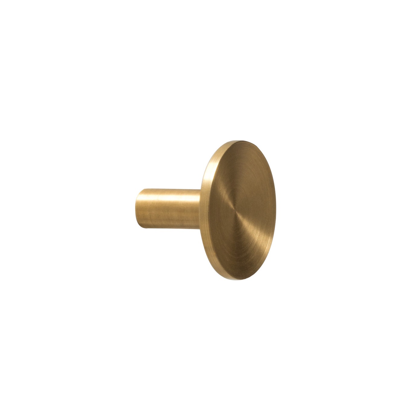 Sture 28 Hook, Brushed Untreated Brass