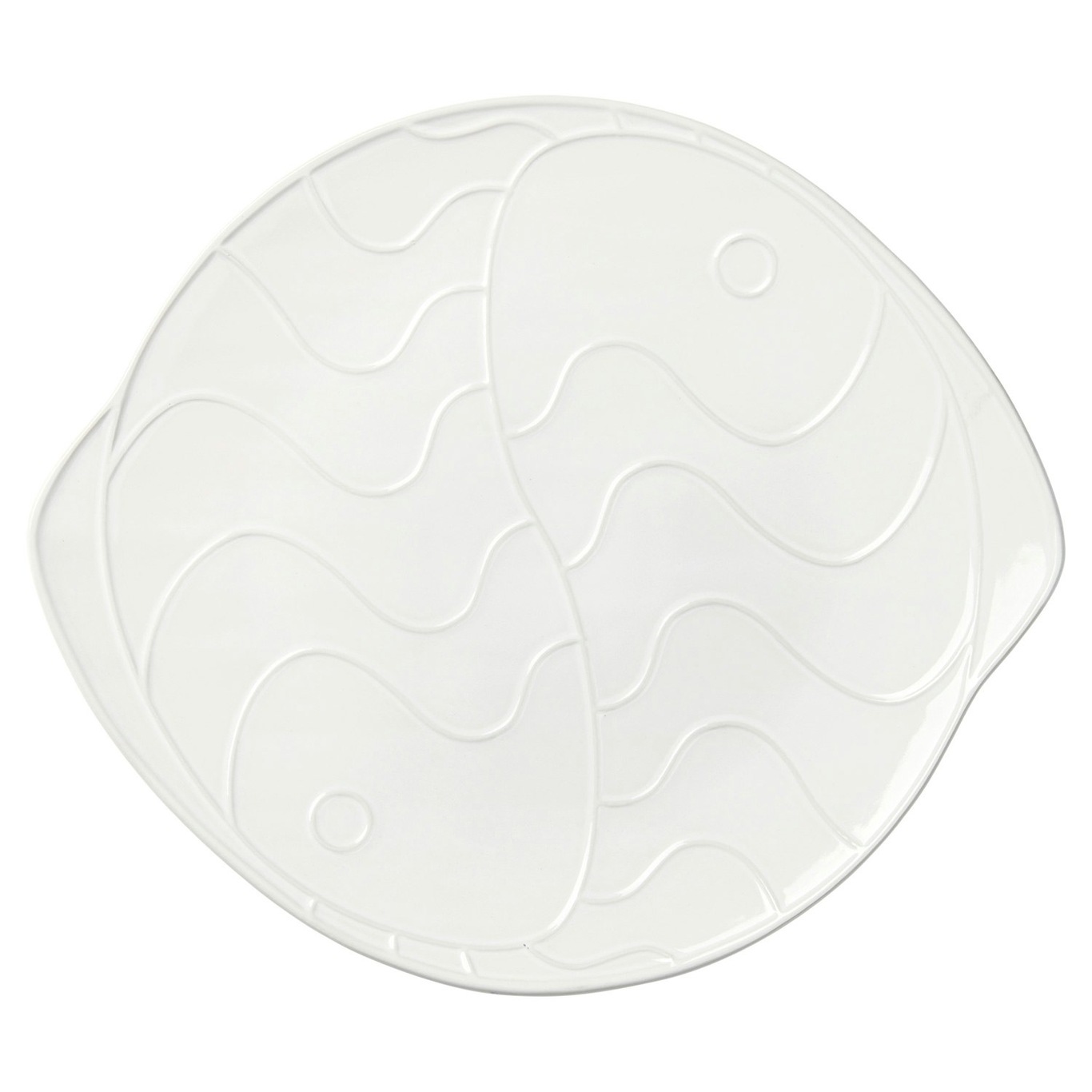 Pesce Dish White, 30,6x34,6 cm