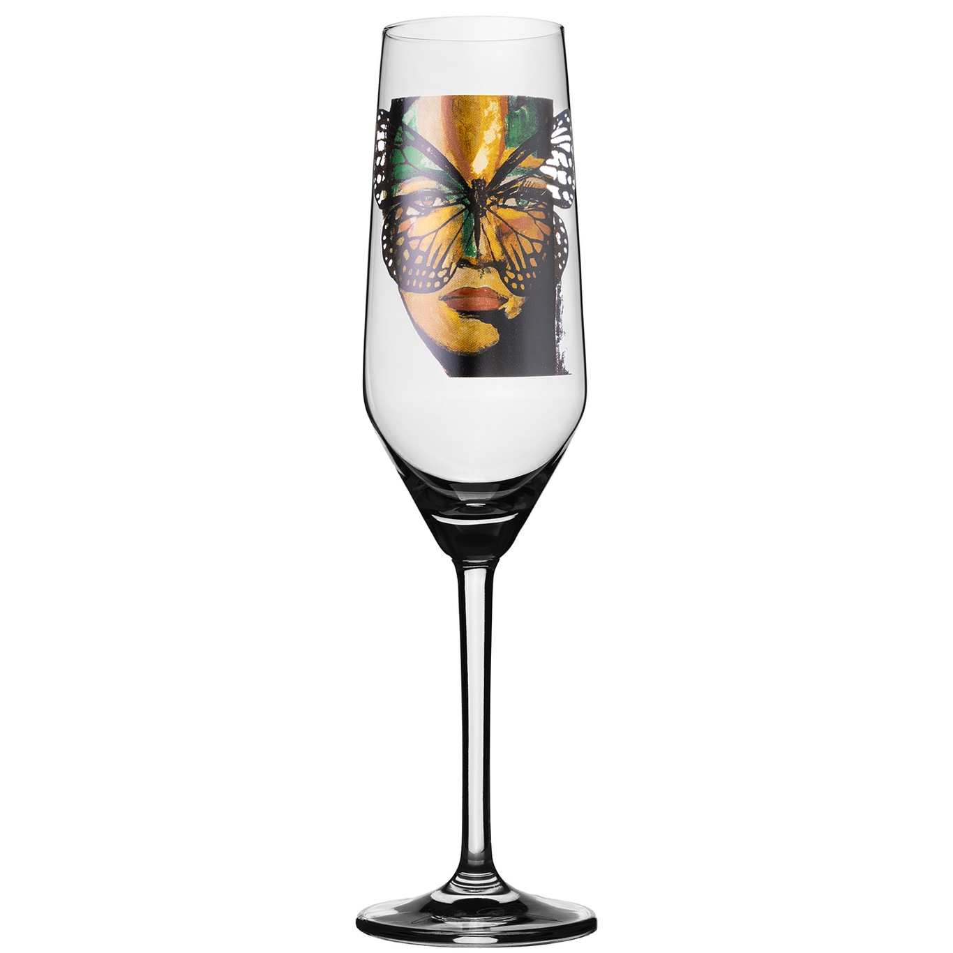 Golden Butterfly Champagne Glass, 30 cl