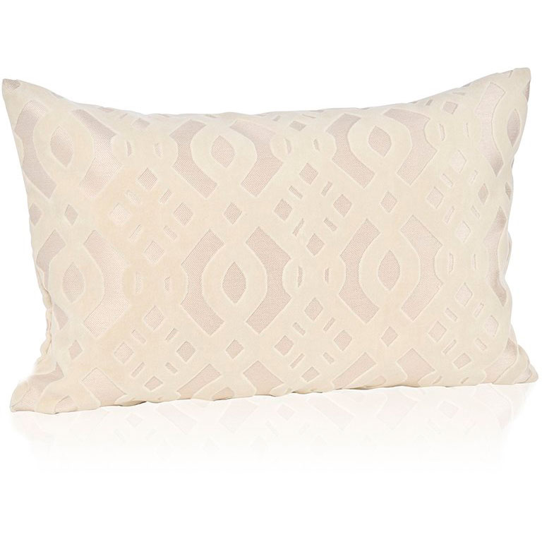 Luxury Cushion Cover Pattern 40x60 cm, White
