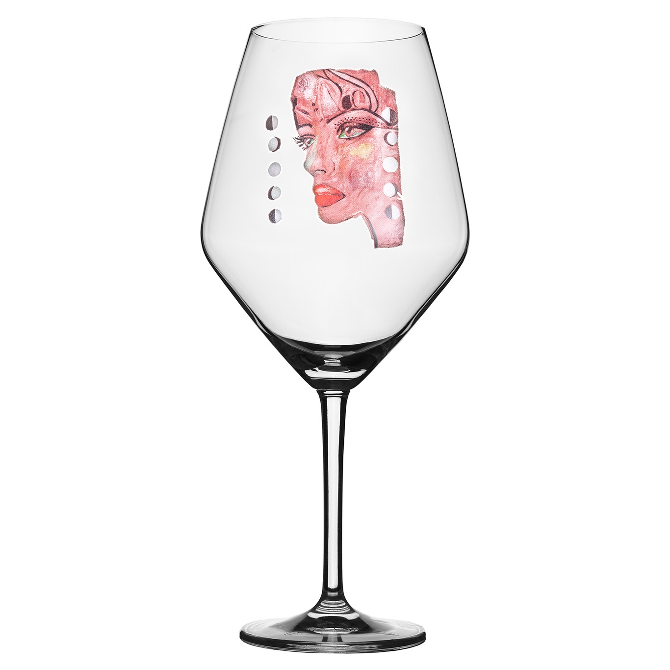 Moonlight Queen Red Wine Glass 75 cl, Pink