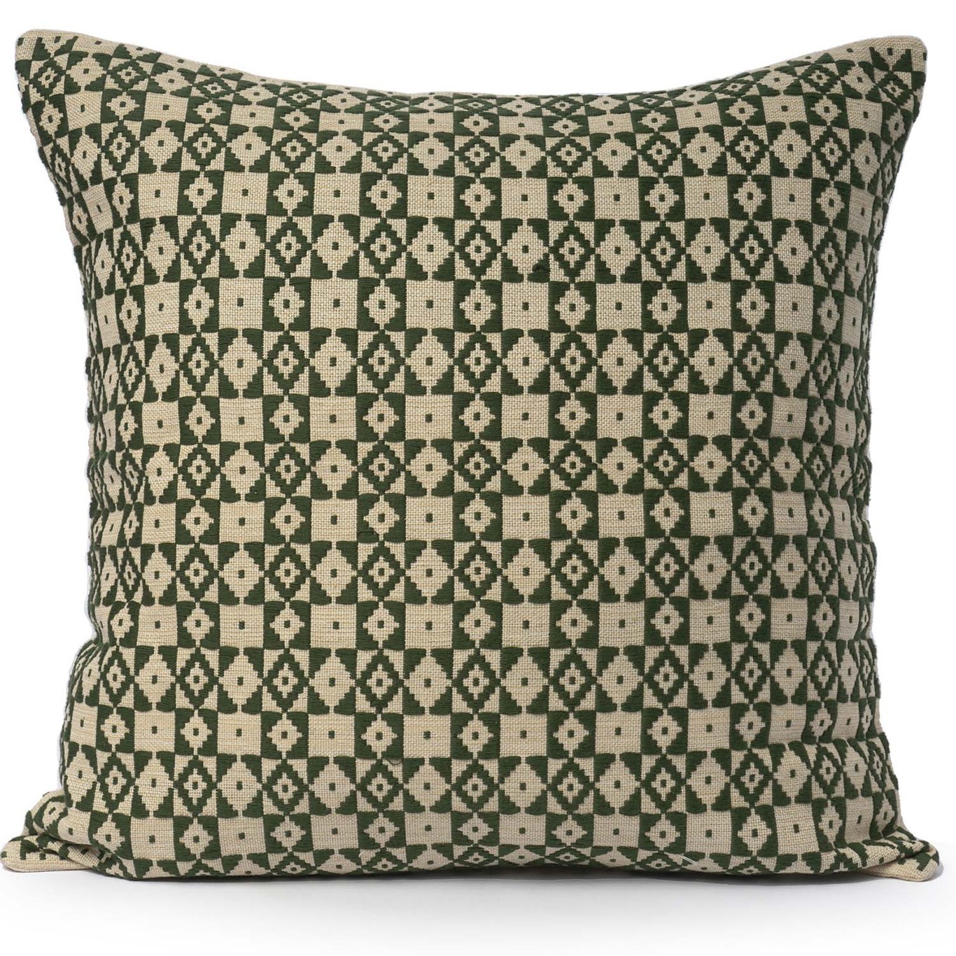 Mini Check Cushion Cover 50x50 cm, Green