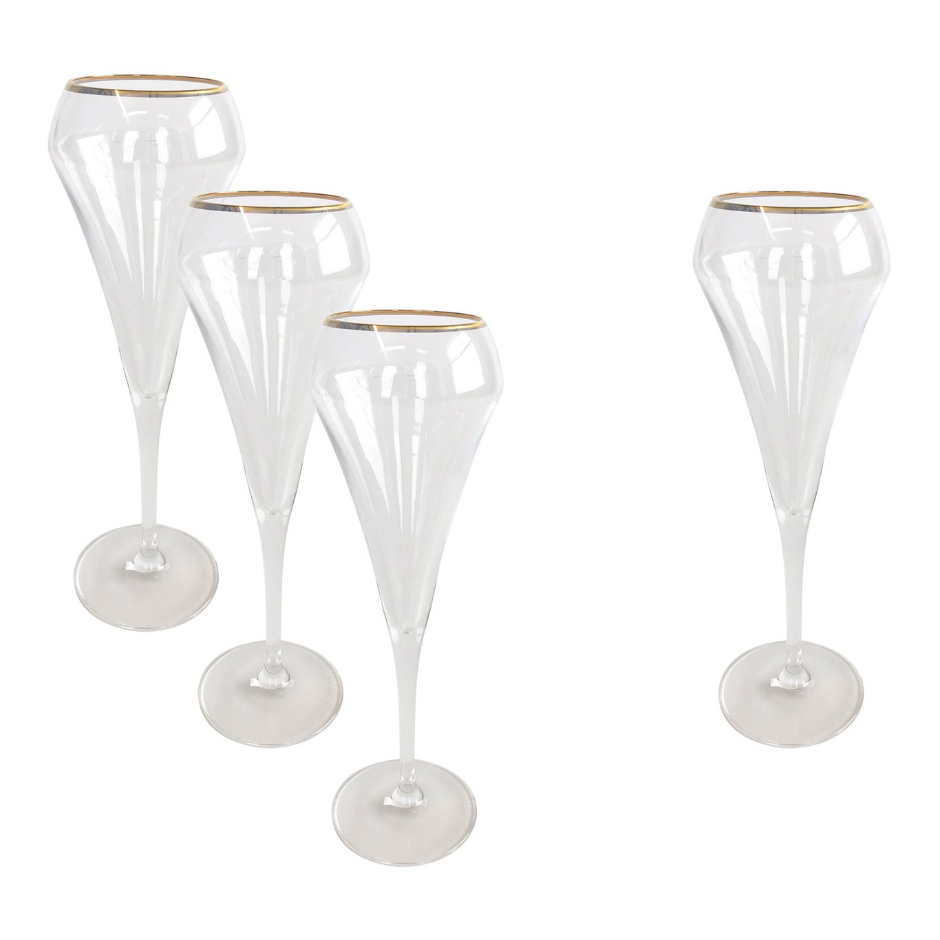 Champagne Glass Clear 4-pack