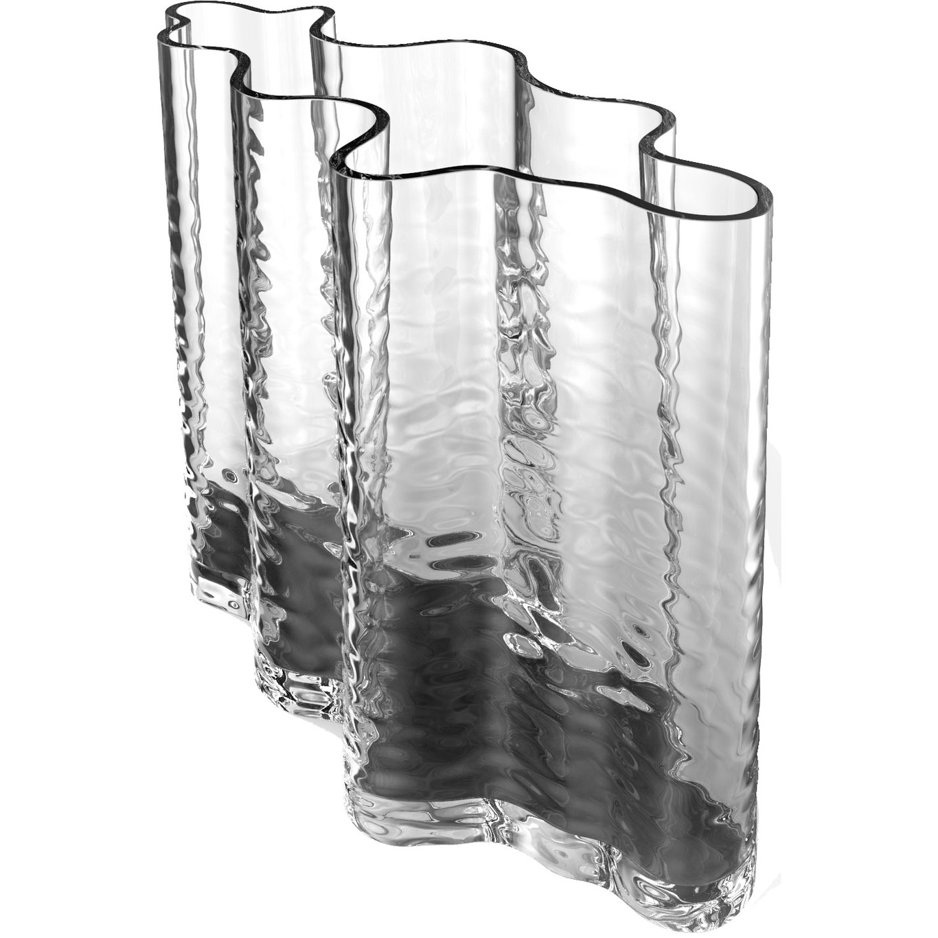 Gry Wide Vase H24 cm, Clear