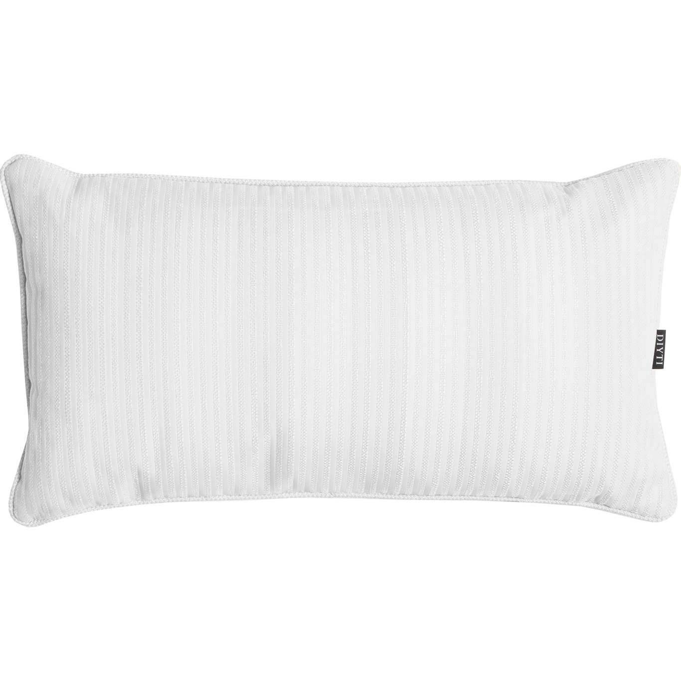 Narrow Stripe Cushion 25x45 cm, White