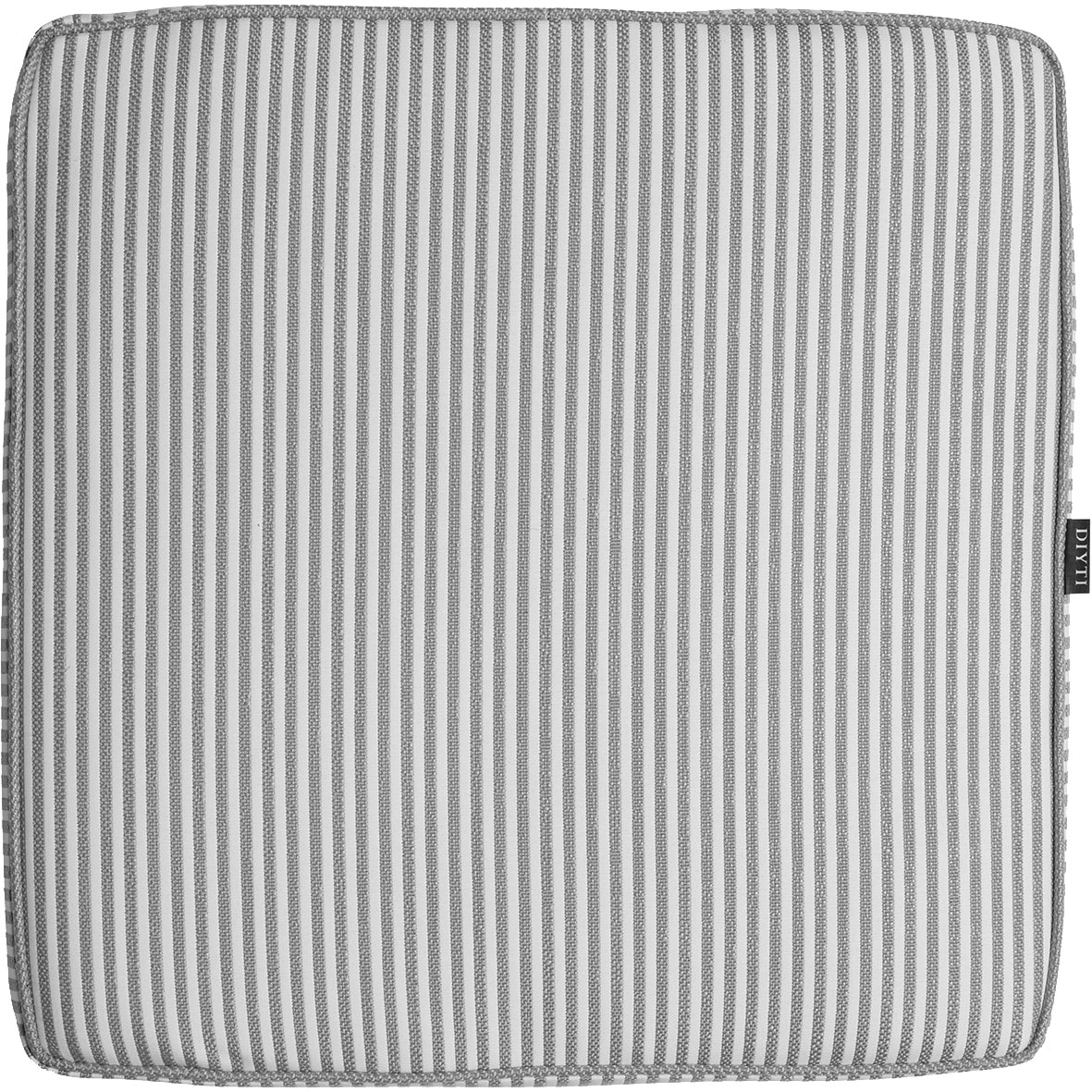 Narrow Stripe Cushion 45x45 cm, Grey