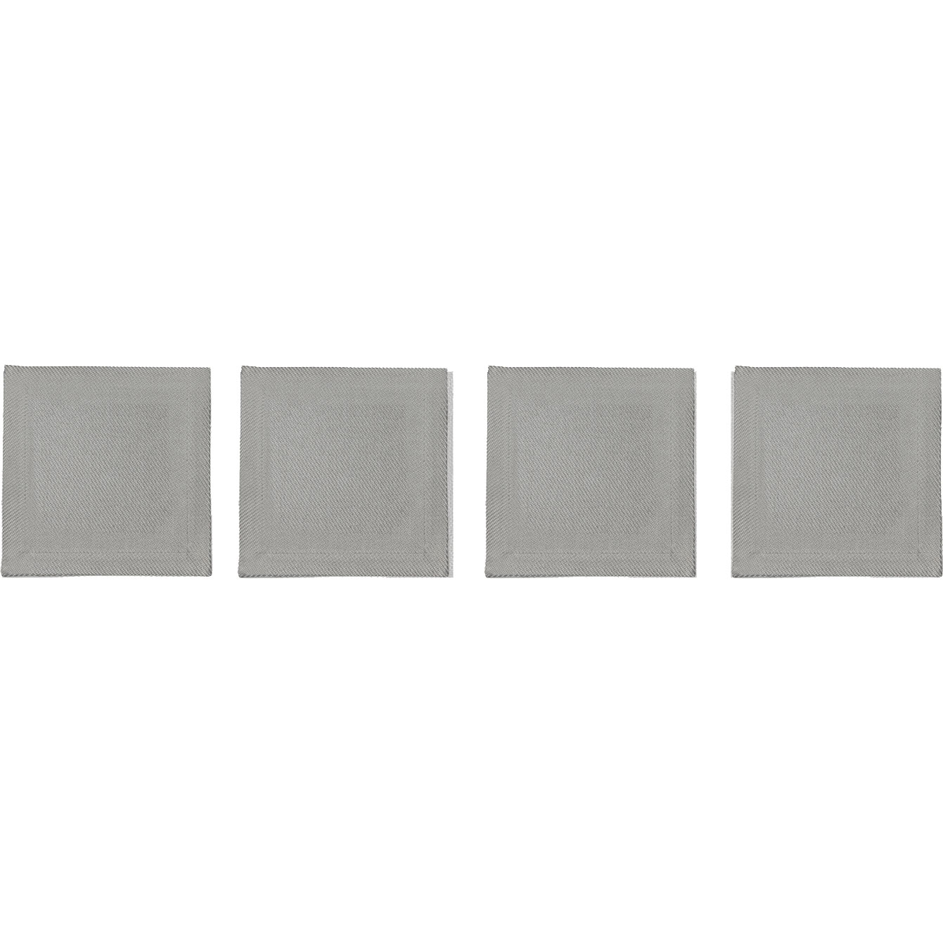 Plain Coasters 10x10 cm 4-pack, Grey