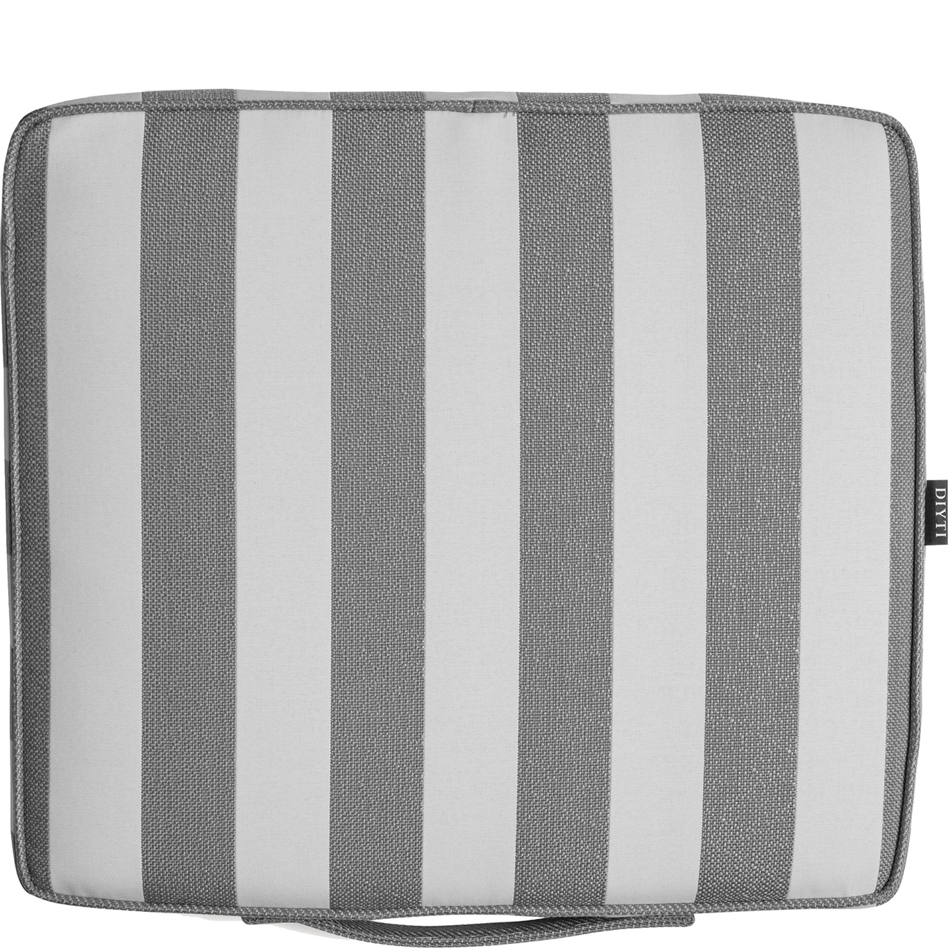 Wide Stripe Boat Cushion 40x45 cm, Grey