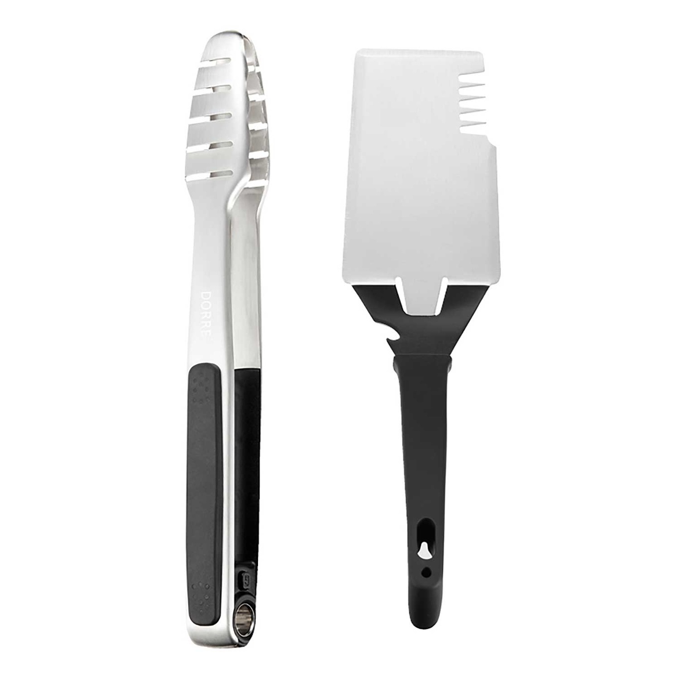 BBQ Set Grill Tongs & Spatula, Stainless Steel