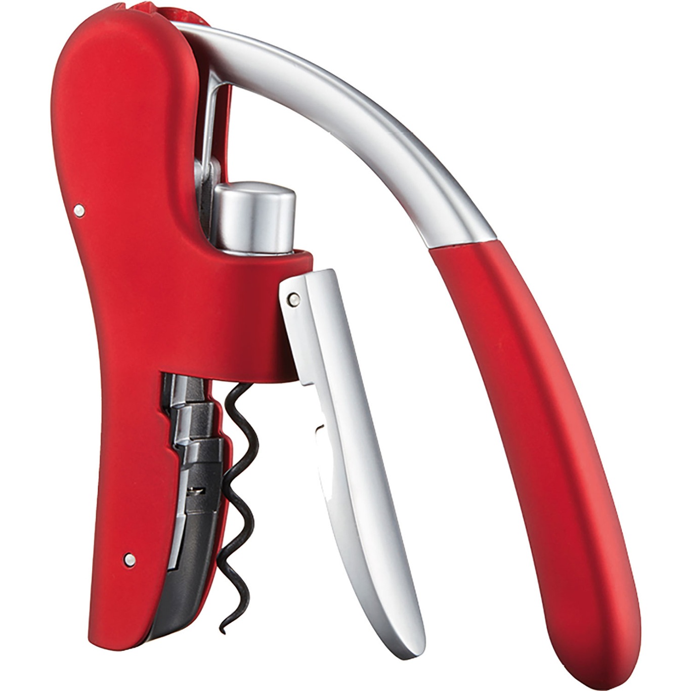 Koline screw opener built-in foil cutter red
