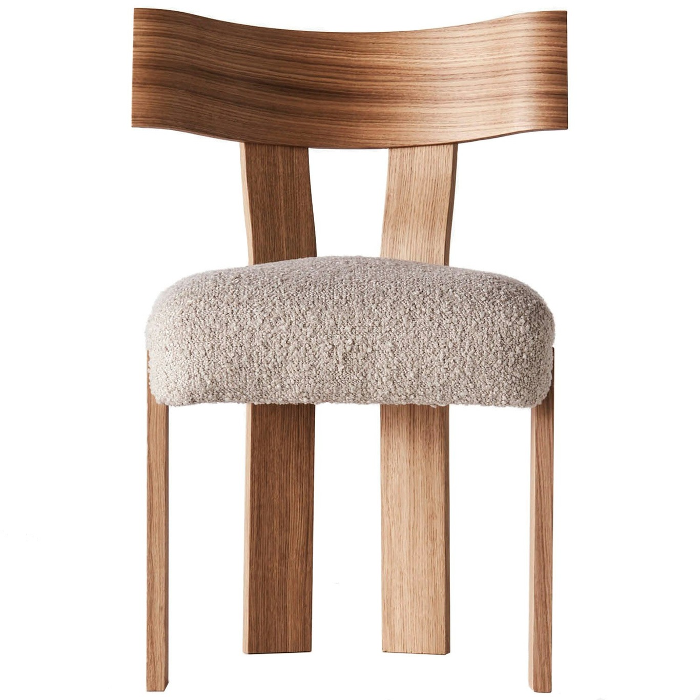 Alba Chair, Oak / Bouclé Sand