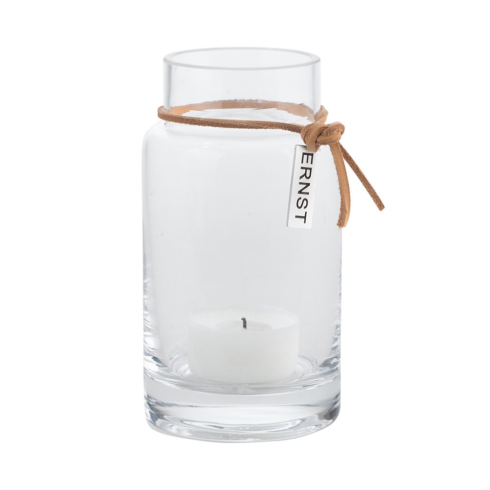 Ernst Candle Holder 12x5 cm, Clear