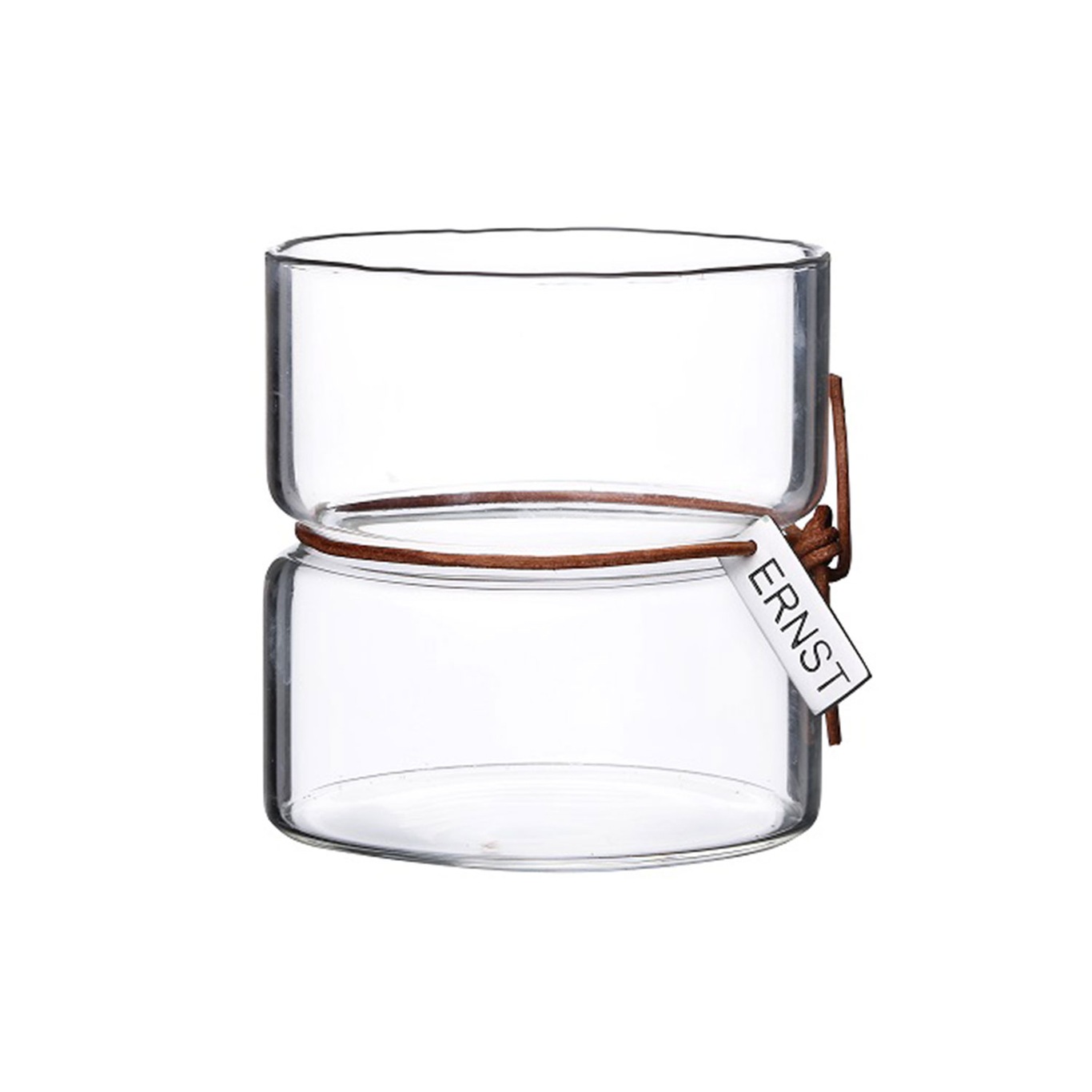 Ernst Candle Holder 8x8 cm, Clear
