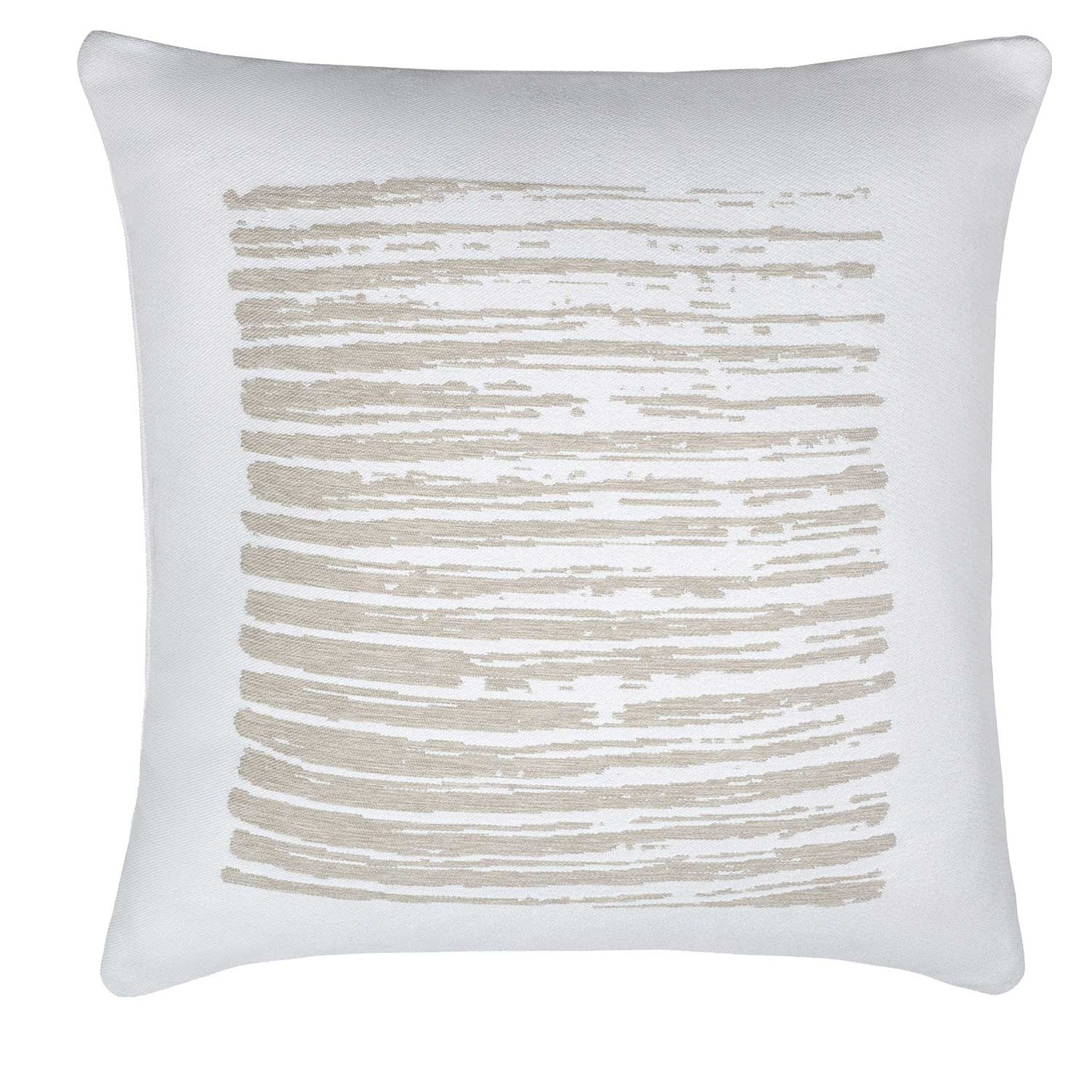 White Linear Cushion Outdoor, 45x45 cm