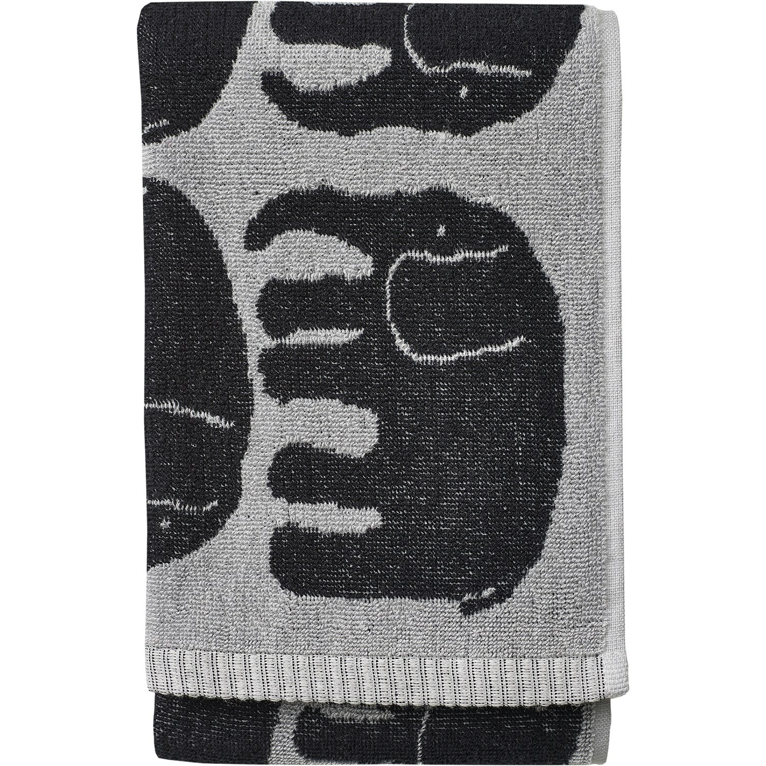 Elefantti Towel 50x70 cm, Black/Grey - Finlayson @ RoyalDesign