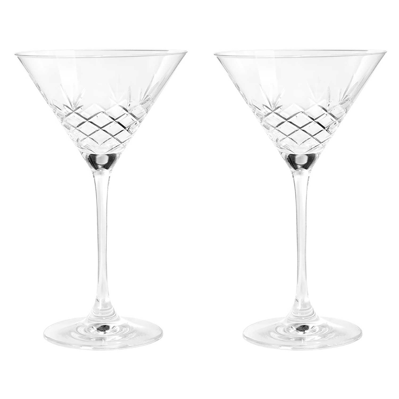 Crispy Cocktail Glass 2 Pcs, Clear