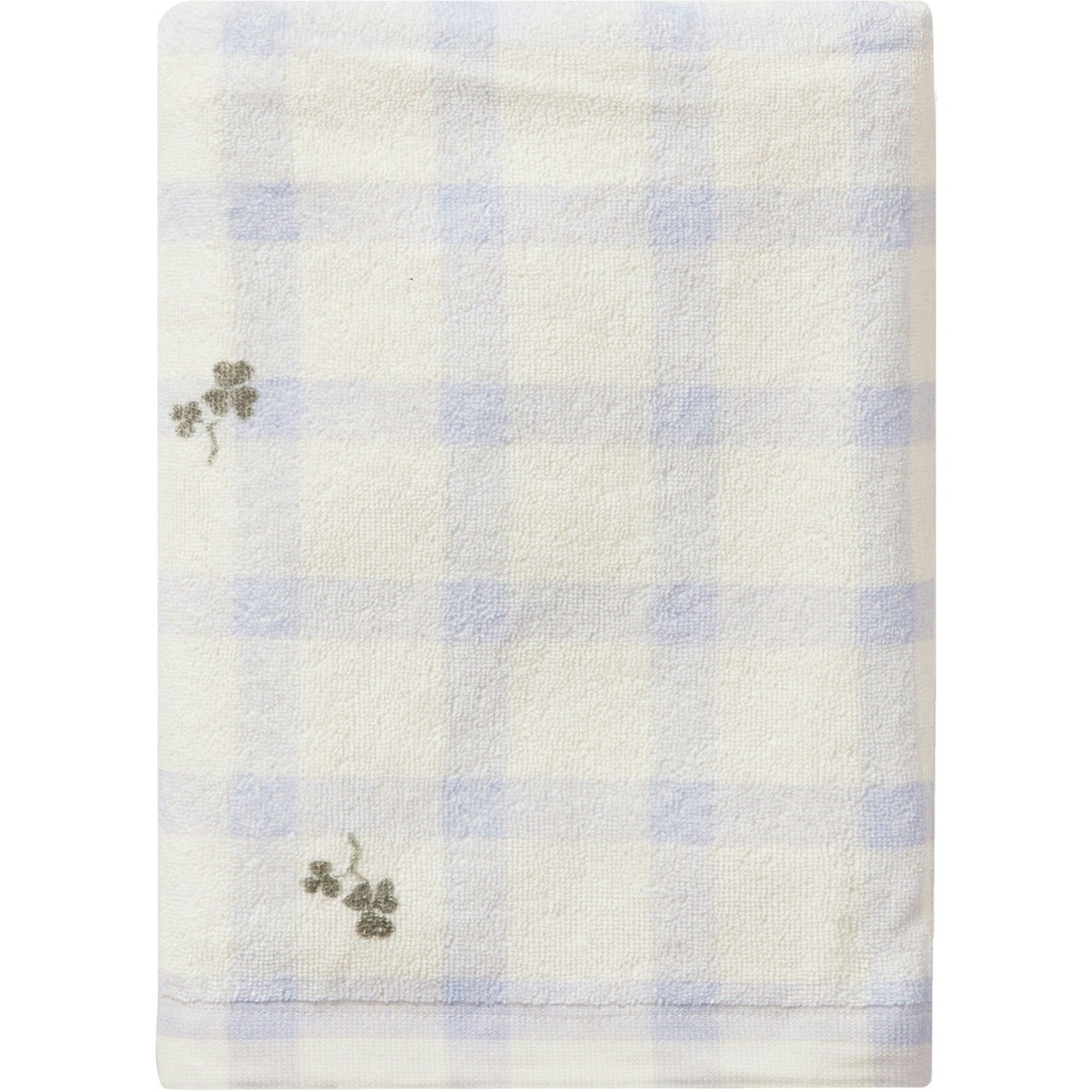 Gingham Sorrel Blue Bath Towel, 70x140 cm
