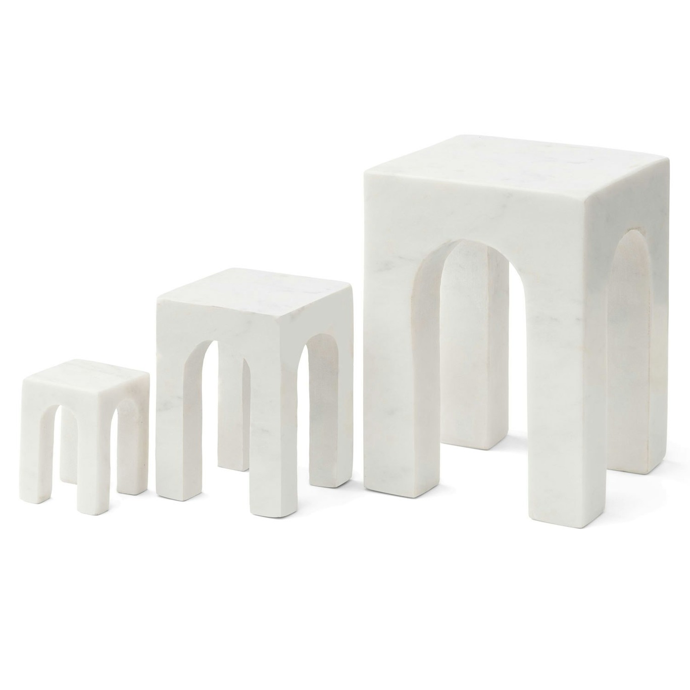 Arkis Bookend Bookend 3 Pieces, White