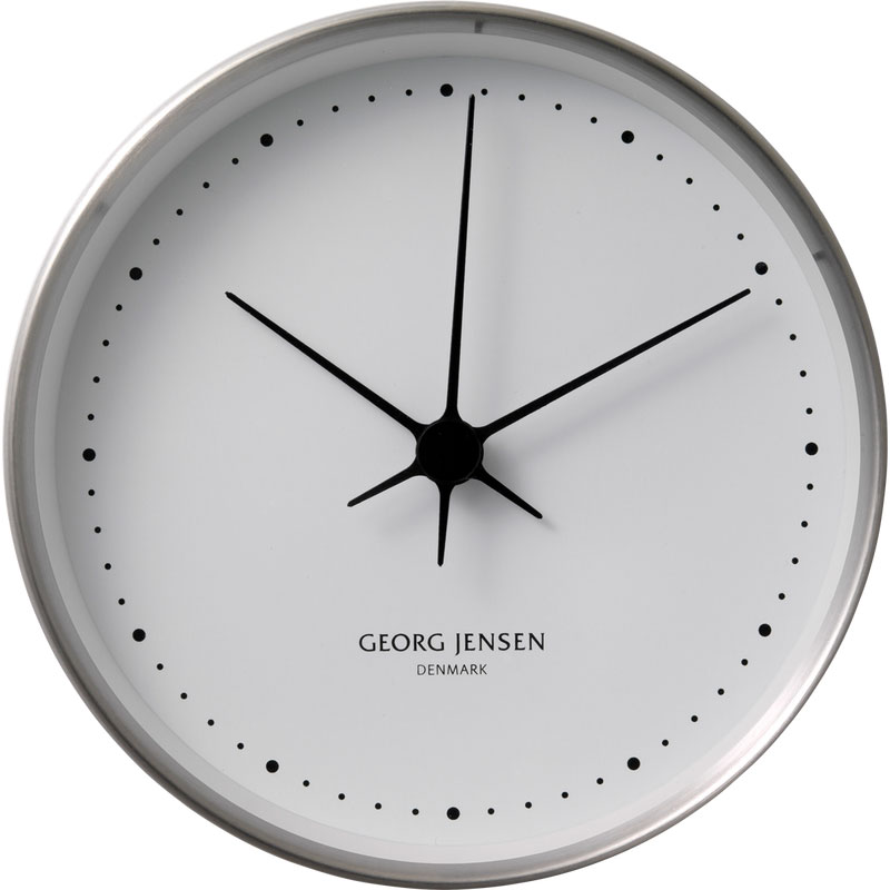 Koppel Wall Clock 10 cm, Stainless Steel