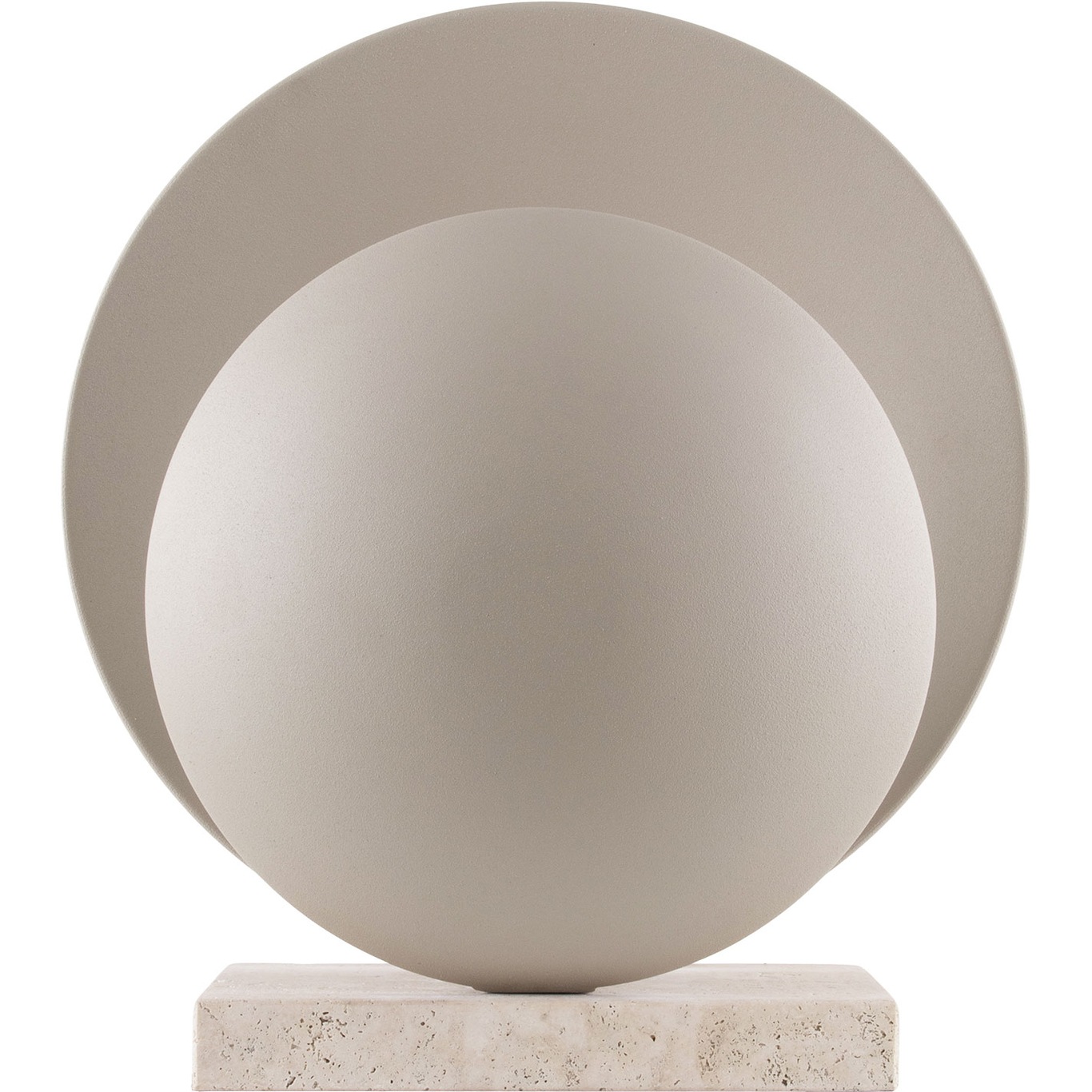 Orbit Table Lamp, Beige / Travertine