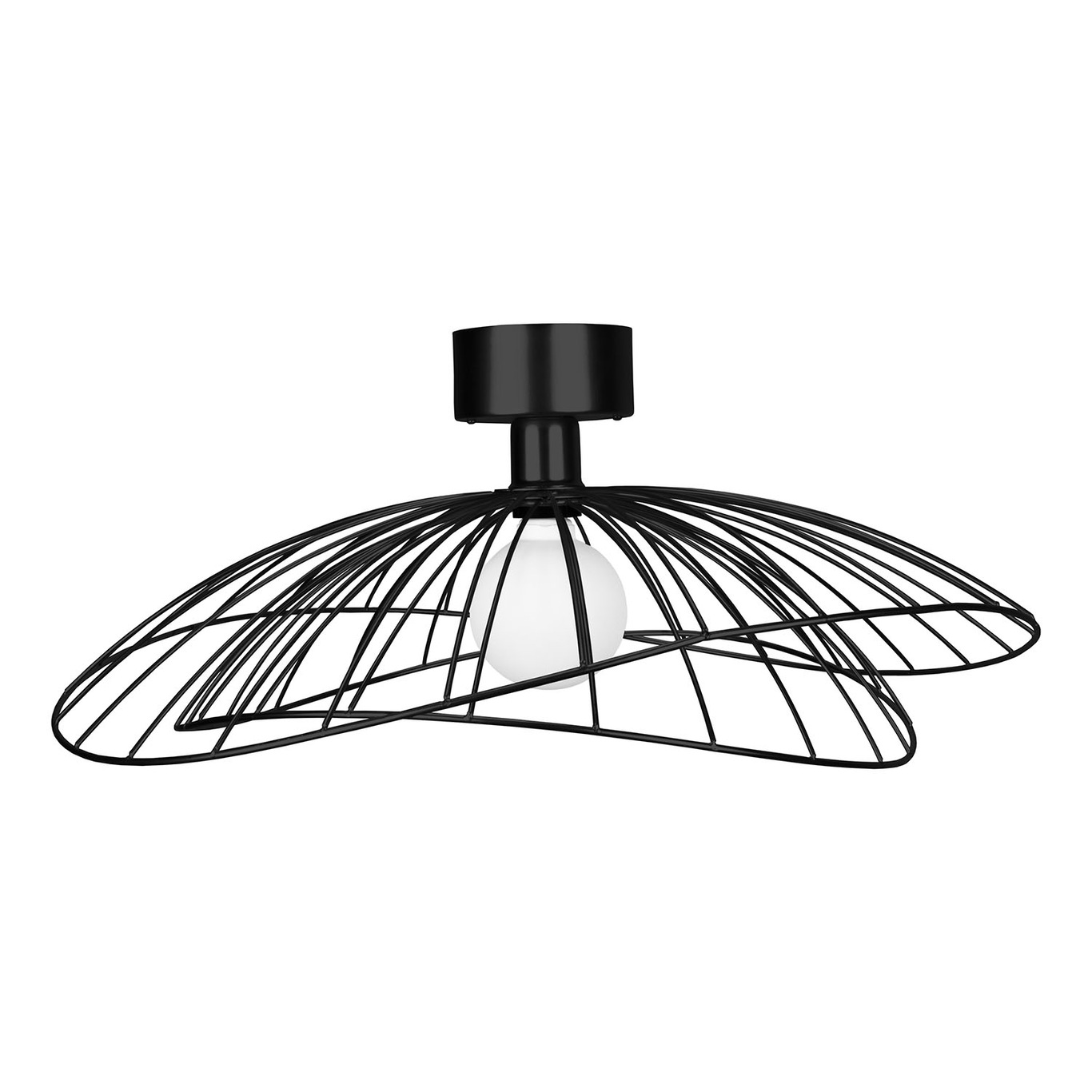 Ray Wall/Ceiling Lamp, Black
