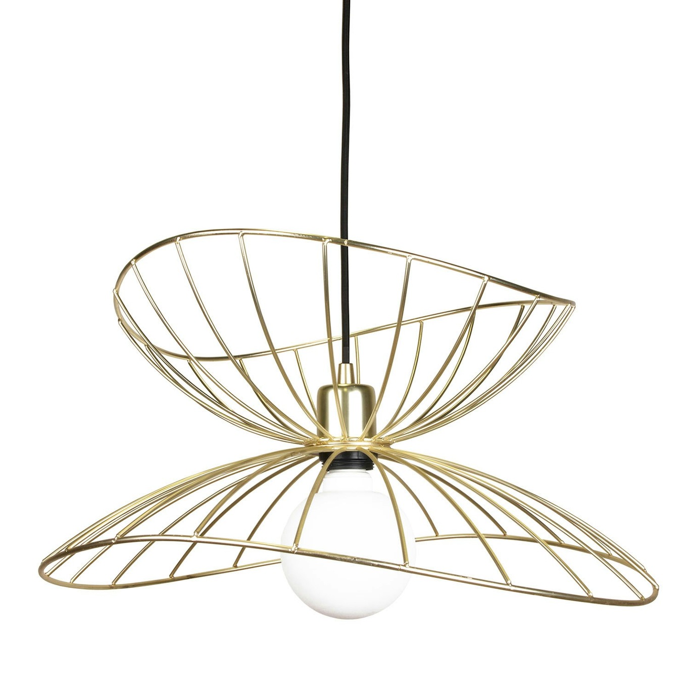 Ray 45 Pendant, Brushed Brass