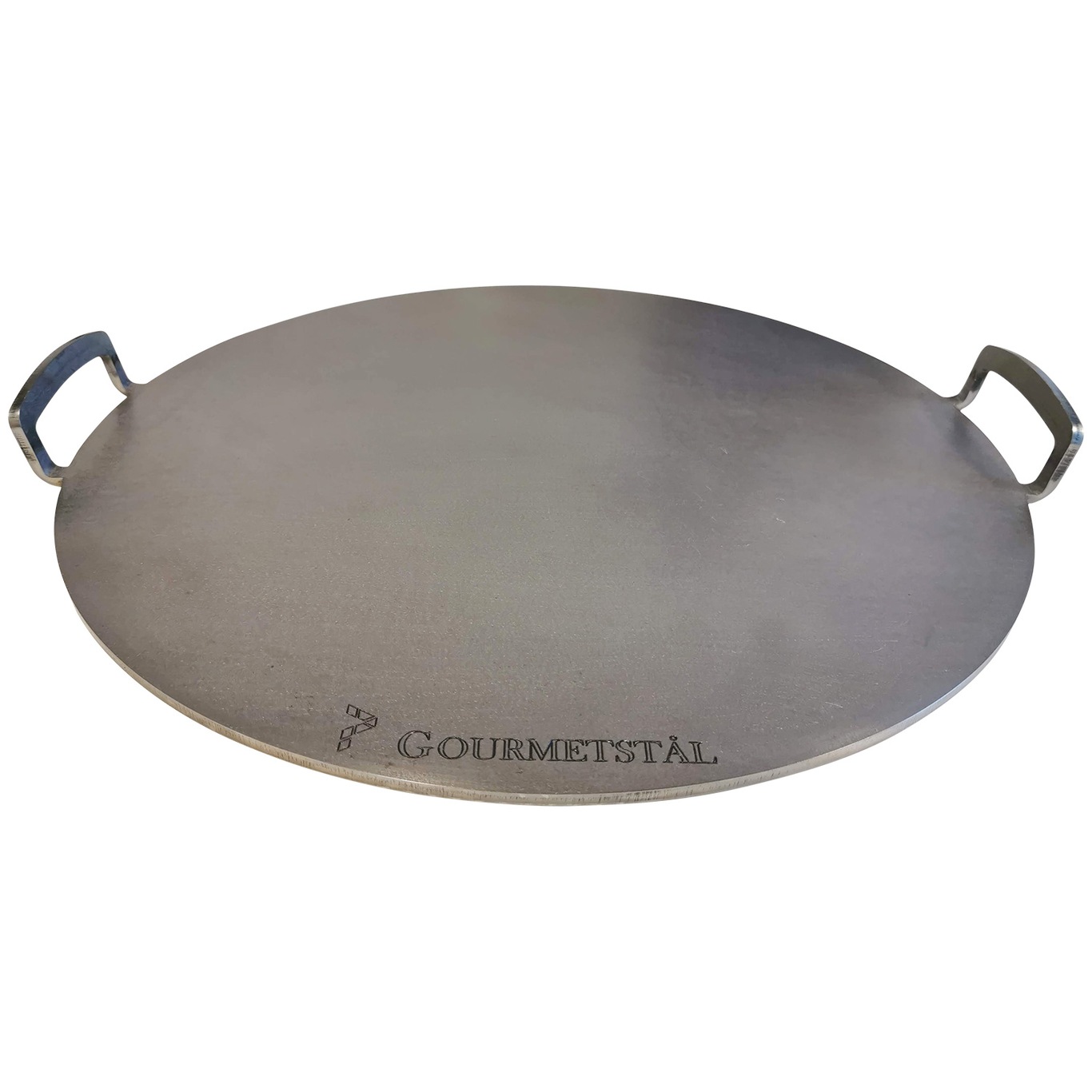Steel Griddle Round With Handle, 49 cm