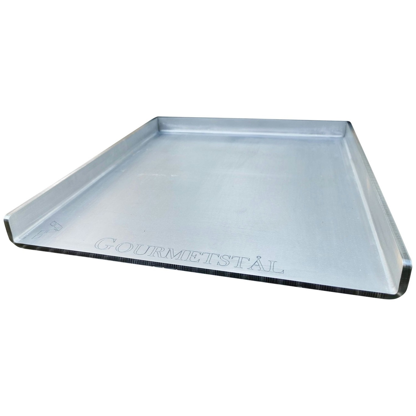 Steel Griddle With Edge, 34x39 cm