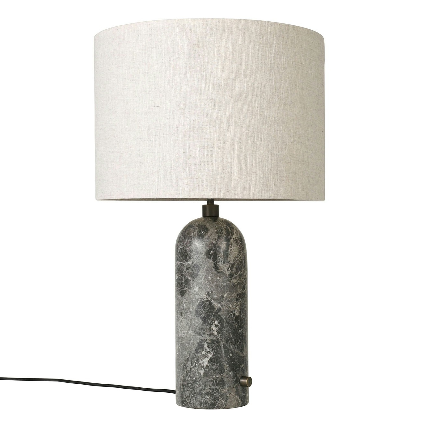 Gravity Table Lamp Large, Grey Marble / Canvas