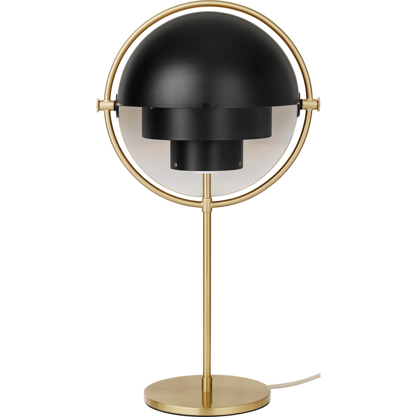 Multi-Lite Table Lamp, Brass / Black