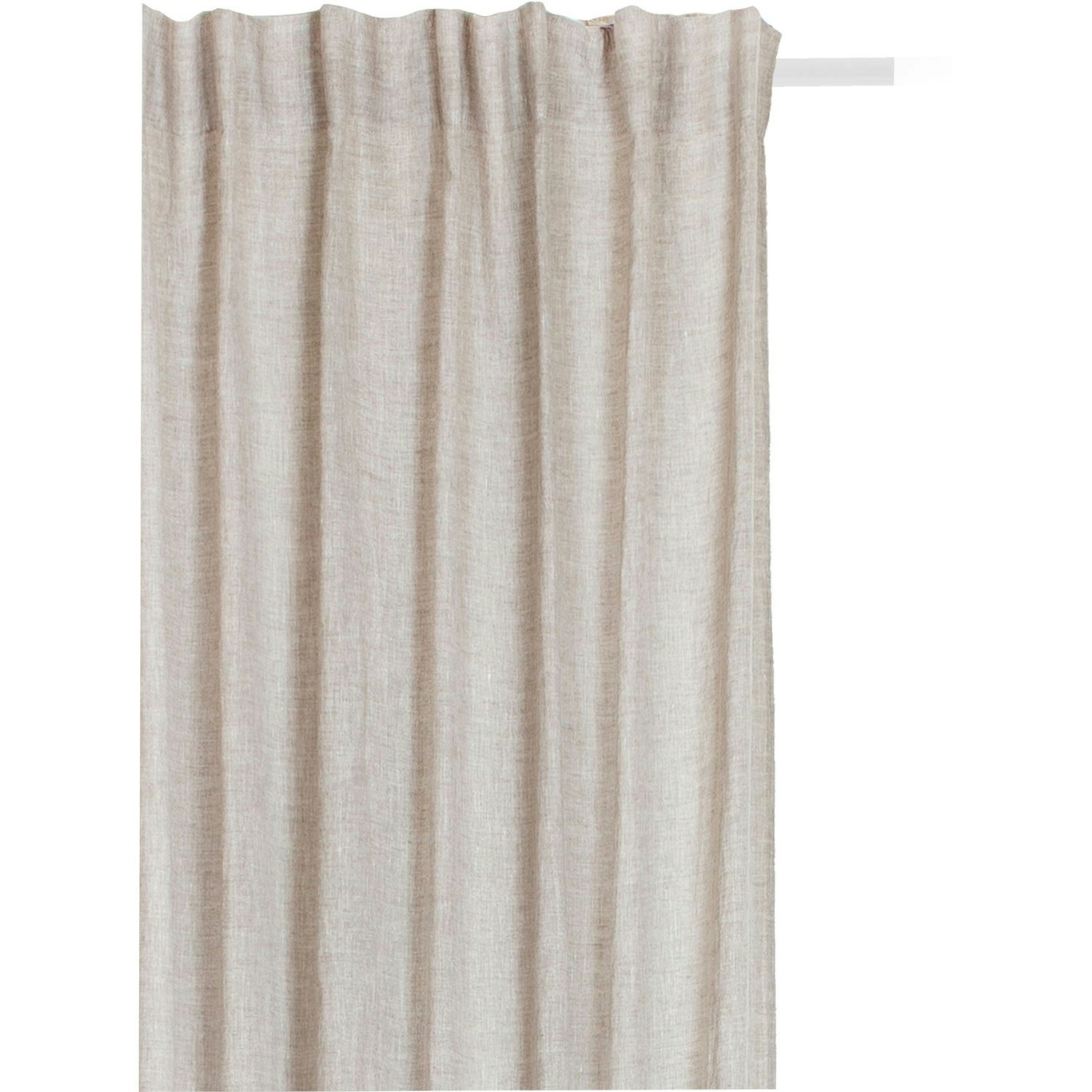 Sunrise Curtain With Pleat Band 140x290 cm, Oatmeal