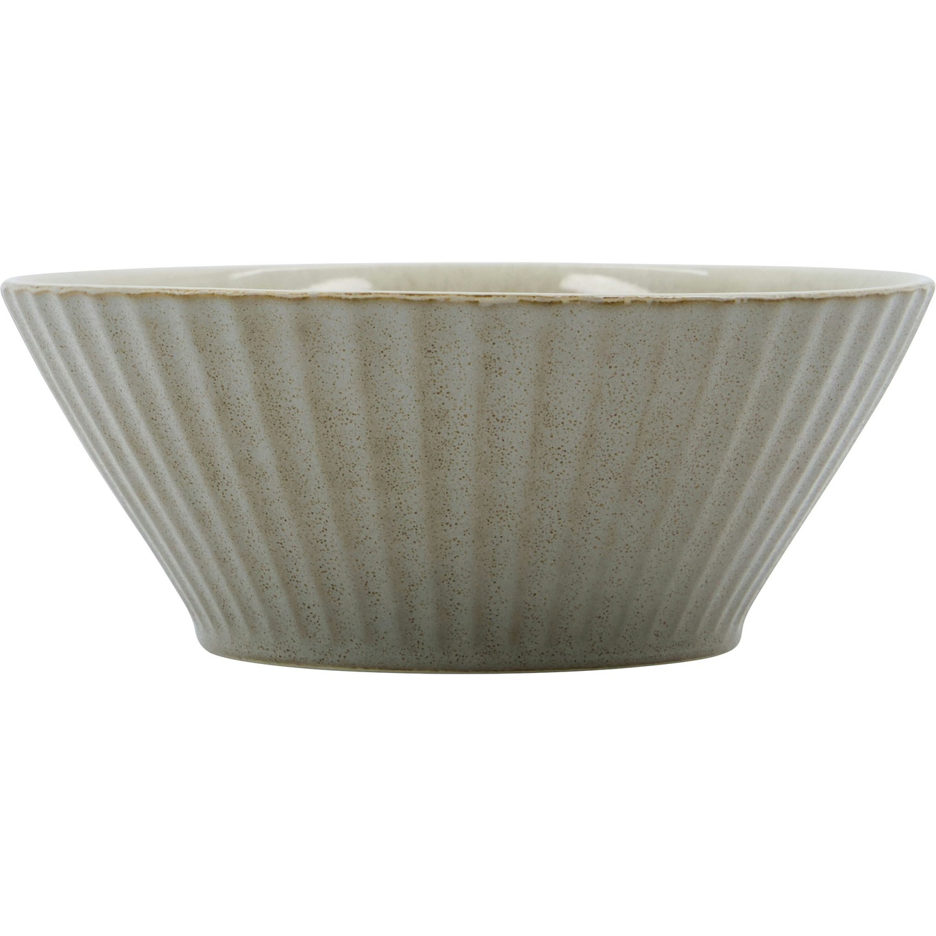 Pleat Bowl 15 cm, Grey Brown