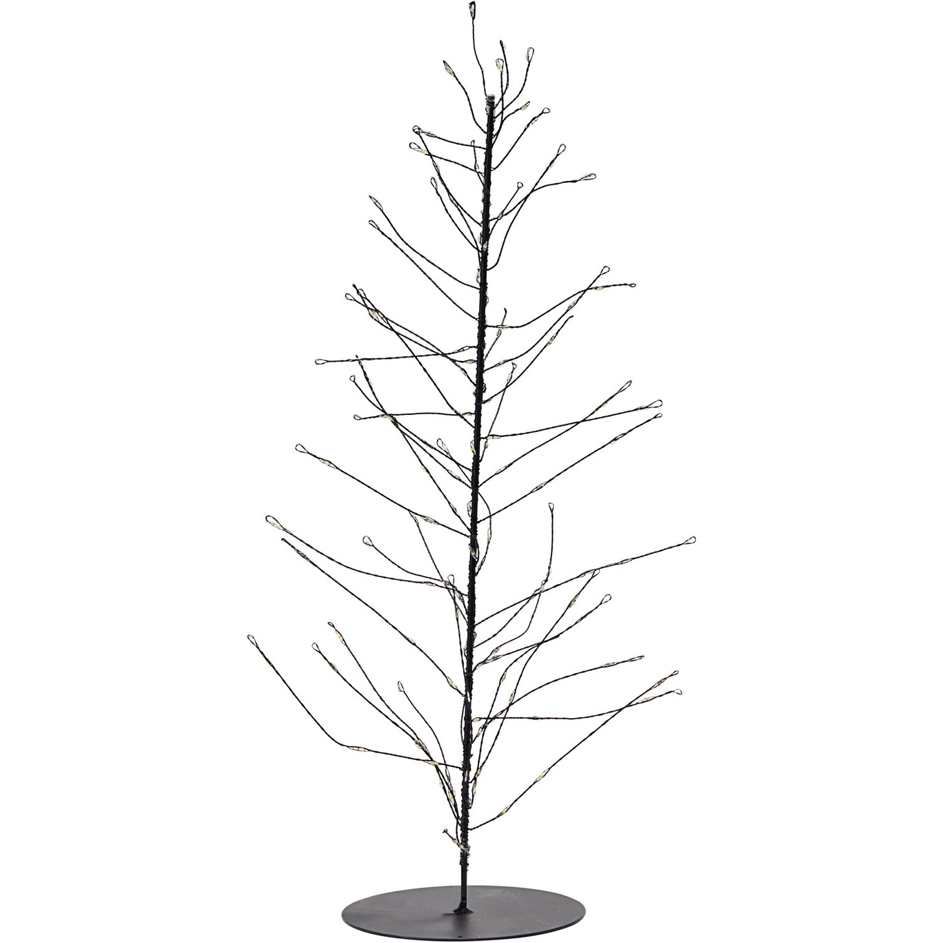 Glow Christmas Tree With Lighting Metal, Ø12x45 cm