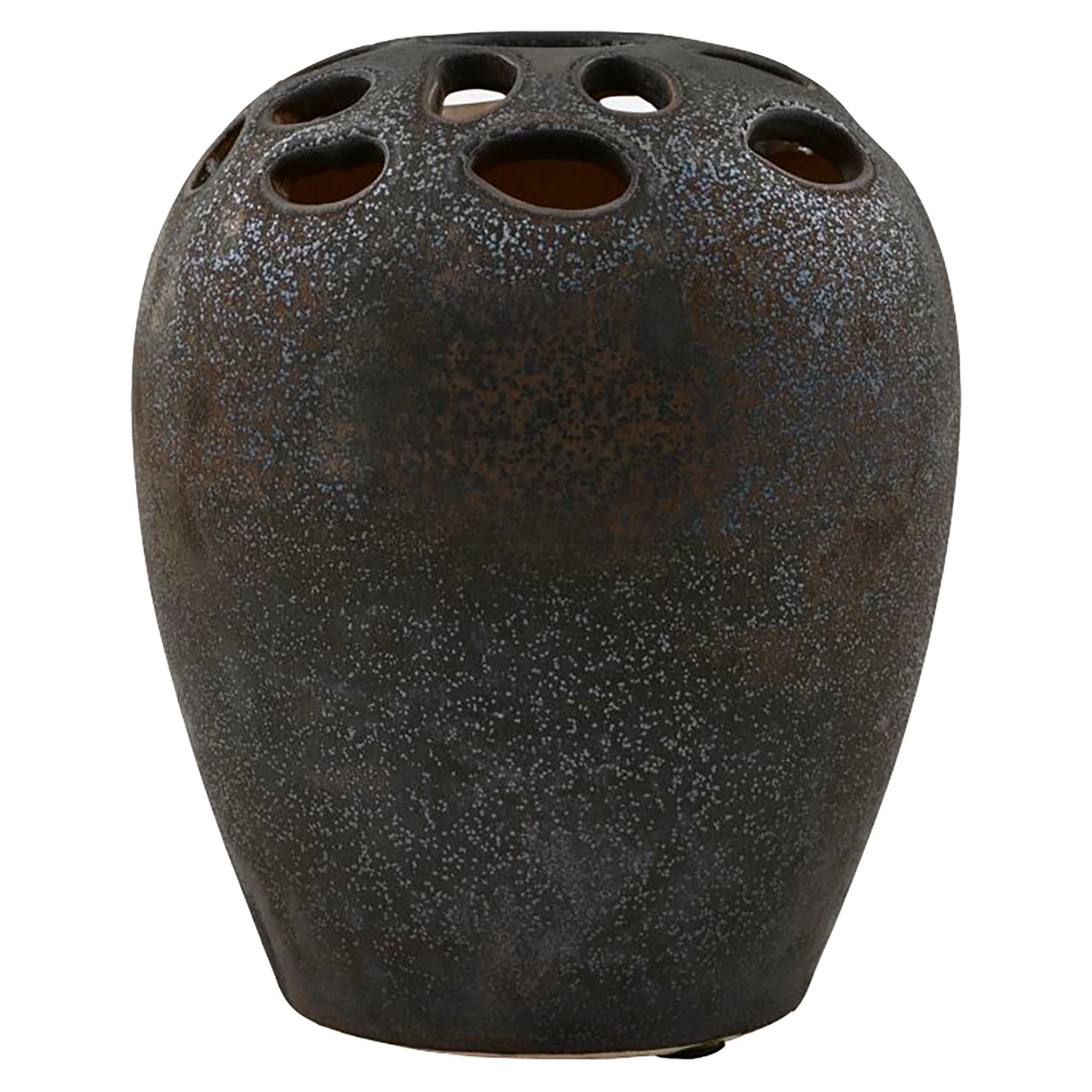 Varios Vase 16x19 cm,  Black Brown