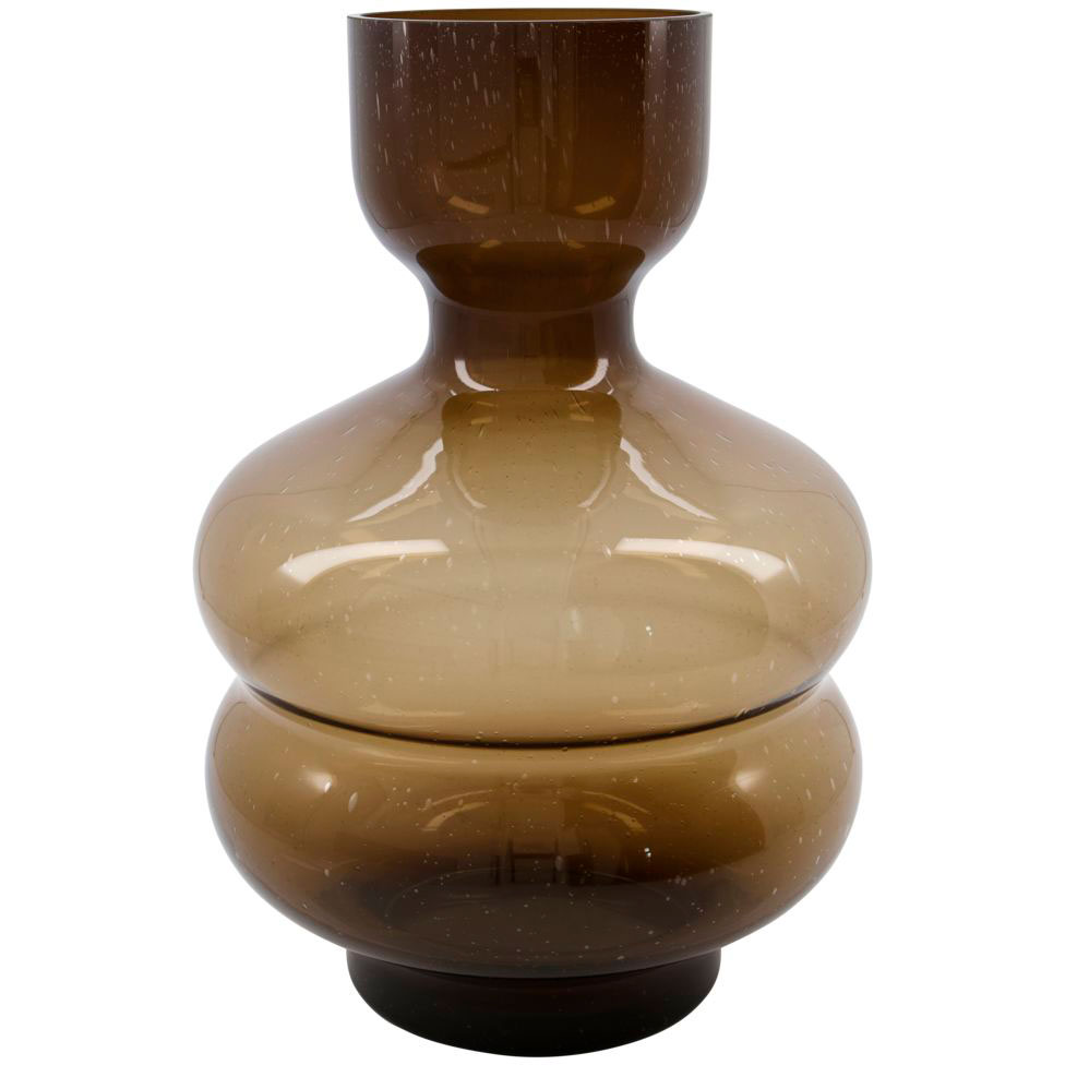 Organi Vase Glass 24x35 cm, Amber