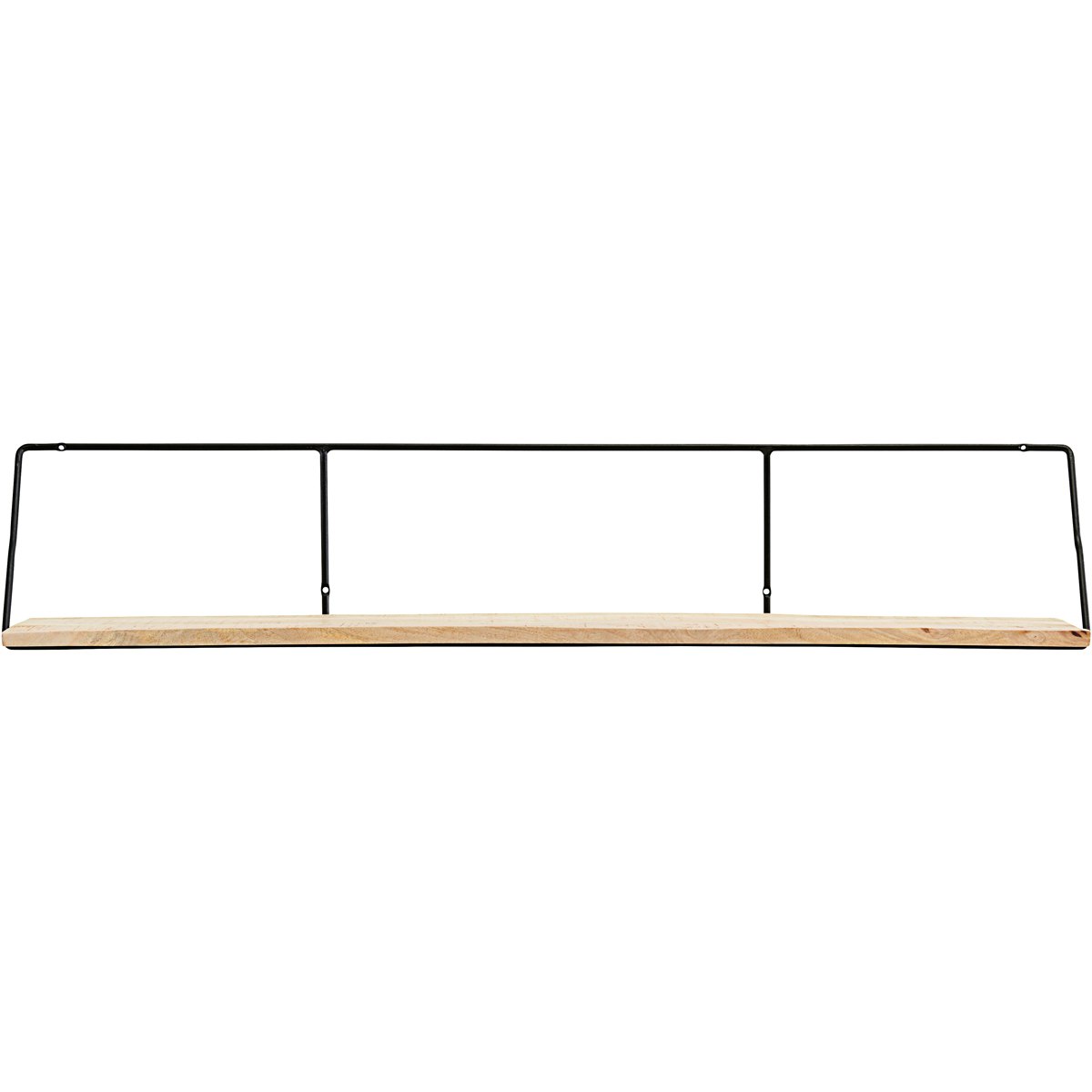 Wired Shelf 130 cm, Light Wood