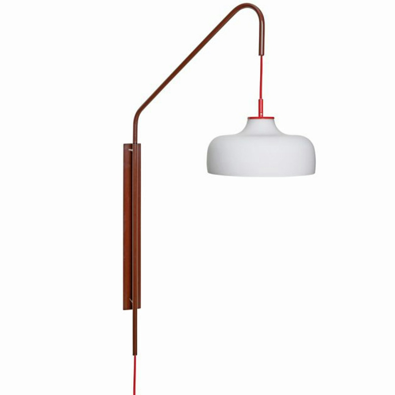 Current Wall Light, Red/Maroon